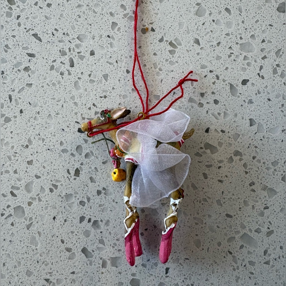 PATIENCE BREWSTER KRINKLES Dash Away Mini Dancer Ornament 5.25”